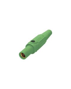 Set Screw Female Connector - 150A 600V - Green Santoprene - Brass Contacts