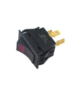 SWITCH ROCKER ON/OFF 3-BLA RED PILOT LIGHT