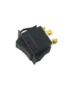 SWITCH ROCKER ON/OFF 3-SCR GRN PILOT LIGHT
