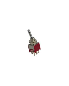 Switch Toggle On On DPDT Bat 3A
