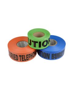 CAUTION TAPE GREEN - InchBURIED SEWER LINE BELOWInch