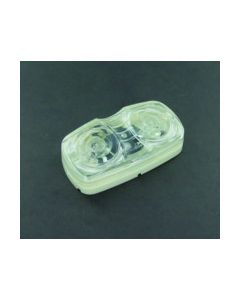 LMP MRK CLR 2X4 SQUCOR 2BULB WHT HSG