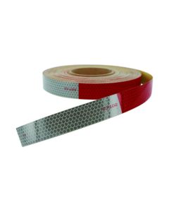 CONSPICUITY TAPE RED/SILVER ALT 1"W X 150FT