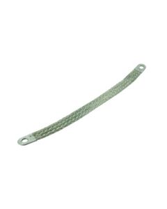 Bonding Strap, Tinned Copper BraID 4GA 3/8"Hole - 14" Long