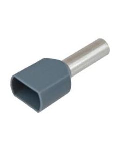 Grey 2x12awg 12mm 100pk