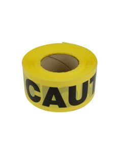 BARRICADE TAPE YELLOW/BLACK STRIPE 1000FT RL