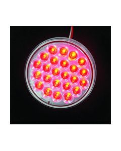 LED LMP SLD S/T/T CLR LENS RED 4Inch 24-DIODES