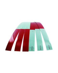 CONSPICUITY TAPE RED/SILVER ALT 1"W - 12" X 24PK