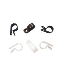 Nylon Cable Clamps, Black 1/2"ID X 1/2"W - 100PCS/PK