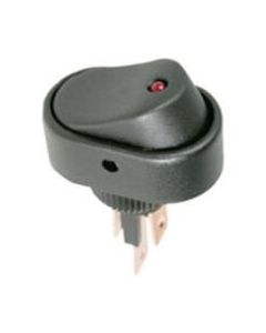 Switch Rocker On Off SPST 30A 12Vdc Green Oval