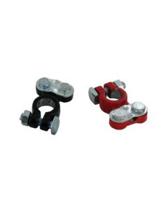 BATT TERM LEAD BLACK/RED UNIV FITS:2/0-6GA 2PK