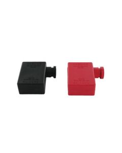 BATT TERM BOOT [LEFT ELB] 2/0GA BLACK/RED 1PAIR