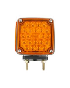 LED LMP DIRSIG RED/AMB CHR [50 DIO] CURBSIDE 2-STUD