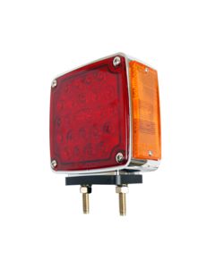 LED LMP DIRSIG RED/AMB CHR [50 DIO] ROADSIDE 2-STUD