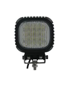 LED Tractor/Utility Lamp, 20° Flood Beam, 4800 Lumens, 5" Square - Aluminum Housing (9-32VDC) Glass Lens