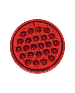 LED LMP SLD RED S/T/T ROUND 4Inch 24-DIODES