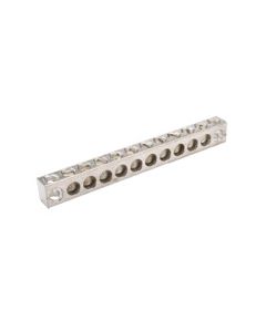 ALUMINUM NEUTRAL BAR, TIN PLATED, 14-4 A