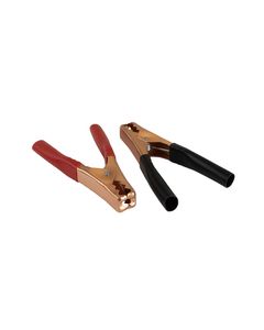 Pair of Mechanic-Style Booster Clamps (+ & -), 200A Max