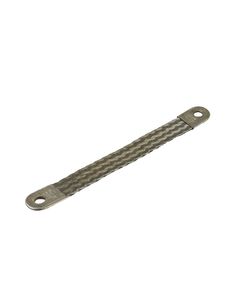 5th Wheel Grounding Strap, Tinned Copper Braid 2GA 3/8"Hole 8" Long