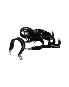 Steel Clamps (Rubber-Insulated), 1-1/4"ID X 1/2"W - 100PCS/PK
