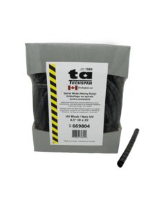 SPIRAL WRAP HD 0.630" UV BLACK 25FT