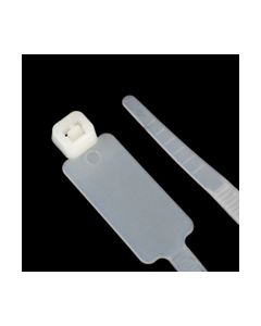 CABLE TIE STD 7.5Inch 50LB ID TAG NAT 100PK