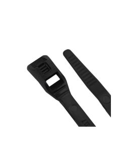 CABLE TIE 14.5" 50LB LOW PROF BLK 25PK