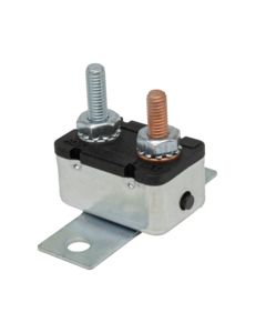CIRC BRKR 6-24VDC MANUAL-RESET 10A MET HSG 90DEG BRKT