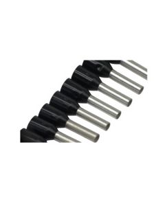 16 AWG Cut-Strip Ferrules - Black - 50pcs/Strip - 10 Strip/pk