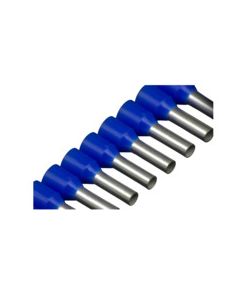 14 AWG Cut-Strip Ferrules - Blue - 50pcs/Strip - 10 Strip/pk