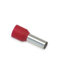 18 AWG Insulated Single Ferrule - 8mm - Red - 500pc/pk