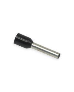 16 AWG Insulated Single Ferrule - 10mm - Black - 500pc/pk