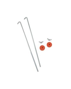 Battery Hold Down Bolts, J-Style Hooks, 1 Pair includes hardware