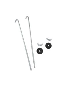 Battery Hold Down Bolts, J-Style Hooks, 1 Pair includes hardware