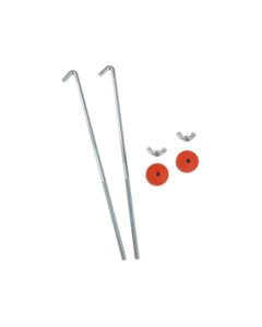 Battery Hold Down Bolts, L-Style Hooks, 1 Pair includes hardware