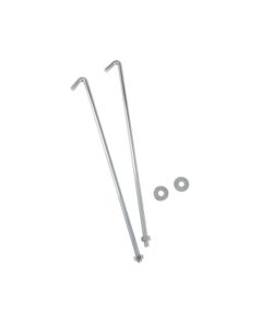Battery Hold Down Bolts, J-Style Hooks, 1 Pair includes hardware