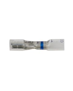 16-14GA (Blue) 'Crimp & Shrink' 0.156" Female Bullet Connectors (25pcs/pk) - See-Thru Series