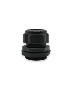 DOME CONN 1.25in NPT .70-.98in BLACK c/w O-ring and locknut