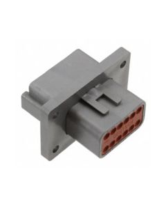 12-Way DT-Series Receptacle Housing - Flange Mount (#DT04-12PA-L012)