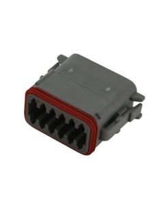 12-Way DT-Series Plug Housing Only (#DT06-12SA)