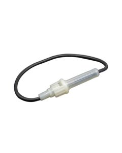 FUSE HOLDER INLINE GLASS 16GA B+W 25PK