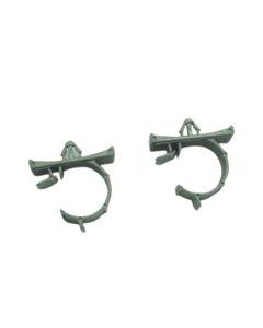Push Mount Cable Clamps (Nylon) 1/4"ID, Mounts in a 1/4" Hole - 25PCS/PK