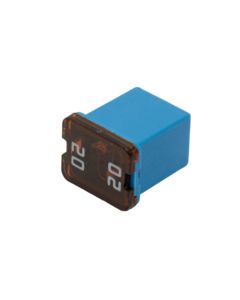 20A Fuse Link, Female Terminations, Low-Profile (Light Blue)