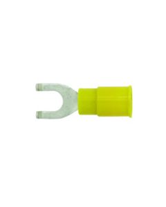 12-10GA (Red) PVC Insulated Flanged Fork/Spade Terminals, #10 Stud (1000pcs/pk) - Professional Series