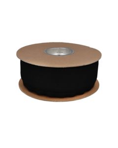 Fabric Heat Shrink Tubing (2:1) 1-1/2"ID, Black 100FT Spool