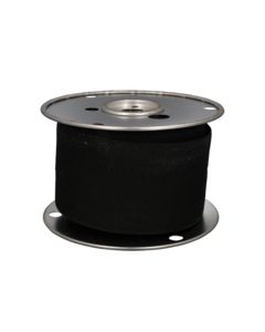 Fabric Heat Shrink Tubing (2:1) 2"ID, Black 25FT Spool