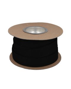 Fabric Heat Shrink Tubing (2:1) 3/4"ID, Black 100FT Spool (1-2/0GA)